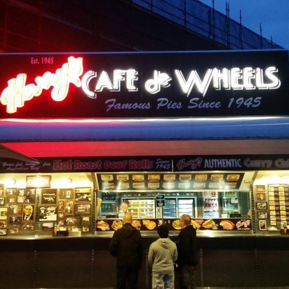 Grab a hotdog to go, Harry's Cafe de Wheels - Newcastle