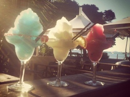 Drinks that look like clouds, Cactus Jacks Bar  Grill - Airlie Beach