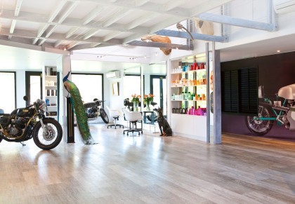 Art-deco interior design, Mudhoney Hair Salon - Byron Bay