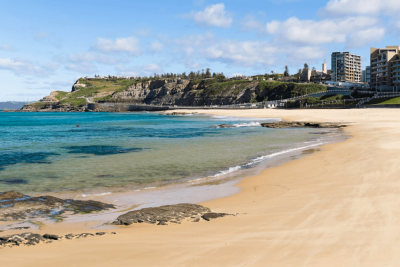 Sandy shores & tranquil waters - Newcastle Beach