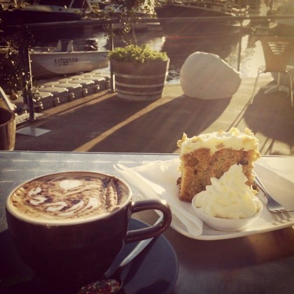 Coffee and cake, Seasalt Cafe and Restaurant - Port Macquarie