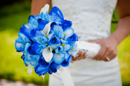 A beautiful blue bouquet