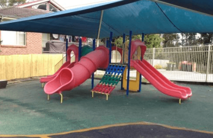 Outdoor playing area, Central Gardens Childcare - Gosford