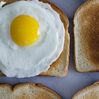 fried egg on toast