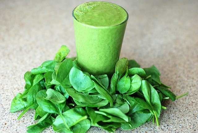 Green smoothie - stock image