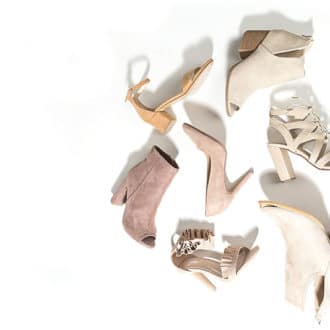 selection of nude womens heels shoes