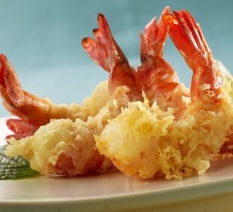 coconut prawns on a plate
