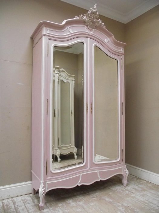 Large antique wardrobe with mirrors