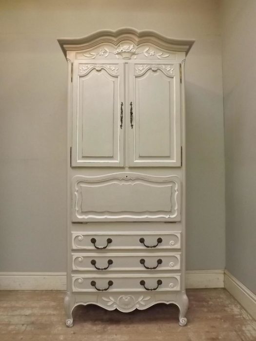 White antique wardrobe