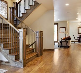 wooden floors and staircase