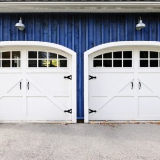 Double garage doors
