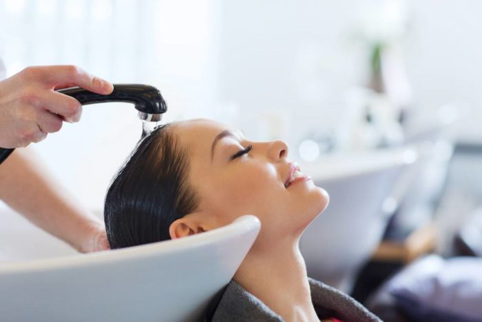Relaxing hair wash and treatments