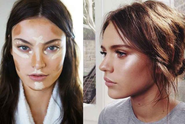 Using makeup to contour your face