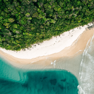 Gold Coast Beach Drone View